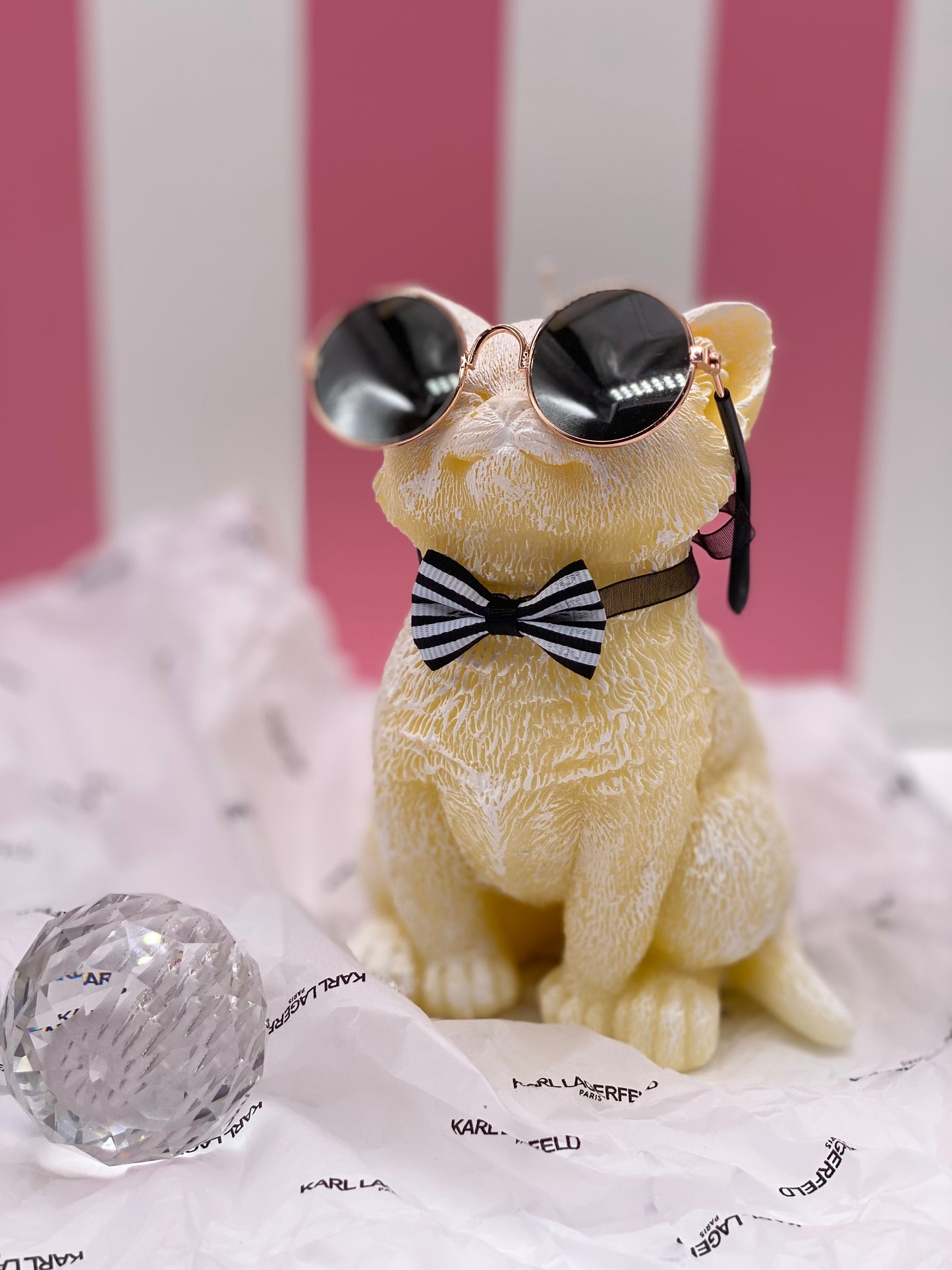 Candle Fashion Cat, Choupette, Designer, Karl Lagerfeld Cat Candle, Fashion Candle