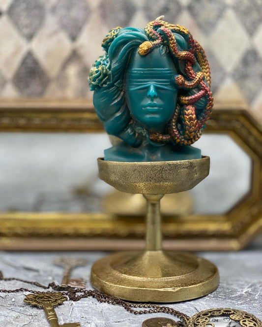 Candle Medusa Gorgone, Interior candle, Greek Mythology, Decor candle, Medusa Bust